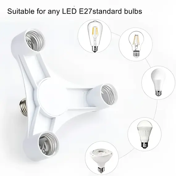 Various E27 Socket Splitter E27 To E27 LED Bulb Lamp Holder 2in1/3in1/4in1/5in1/6in1 LED Lamp Socket Light Bulb Adapter Holder