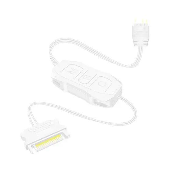 ARGB Controller 5V 3pin To SATA Power Supply Mini RGB Controller 3PIN Hub For Computer Cpu Case Cool Fan LED Light Radiator