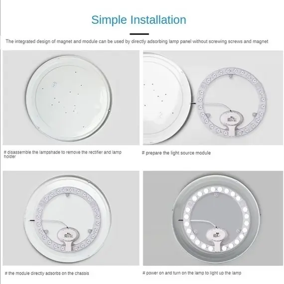 OuuZuu 12W 18W 24W 36W LED Ring PANEL Circle Light AC220V-240V LED Round Ceiling Board The Circular Lamp Board High Quality