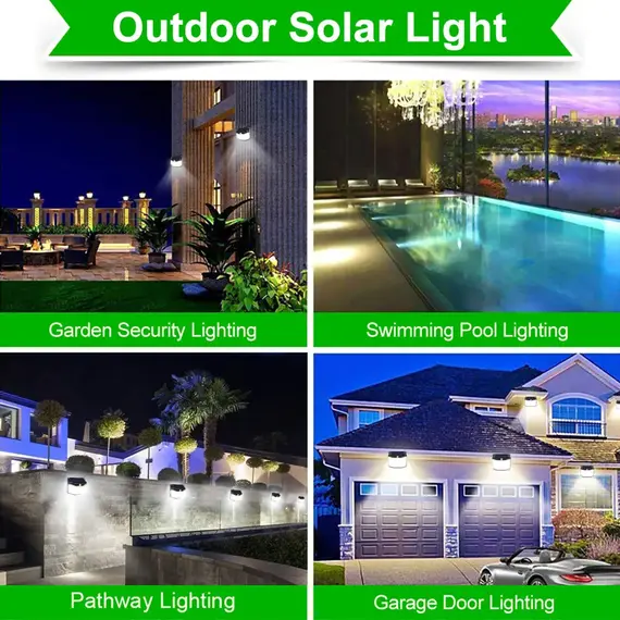 576 LED Outdoor Solar Power Lights Motion Sensor 3 Modes Waterproof Security Flood Lights for Outside Pathway Garden Garage Lamp