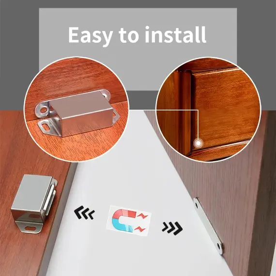 2/8pcs Magnetic Door Suction, Hardware Accessories Closed Door Suction, Used for Kitchen Cabinets, Wardrobes, Shoe Cabinet Doors