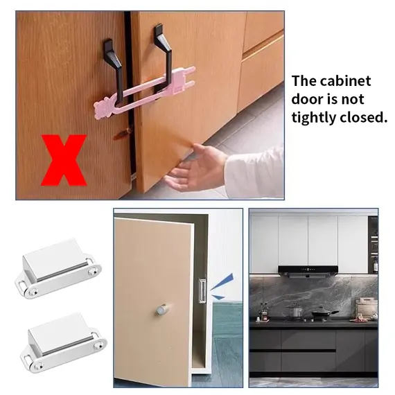 2/8pcs Magnetic Door Suction, Hardware Accessories Closed Door Suction, Used for Kitchen Cabinets, Wardrobes, Shoe Cabinet Doors