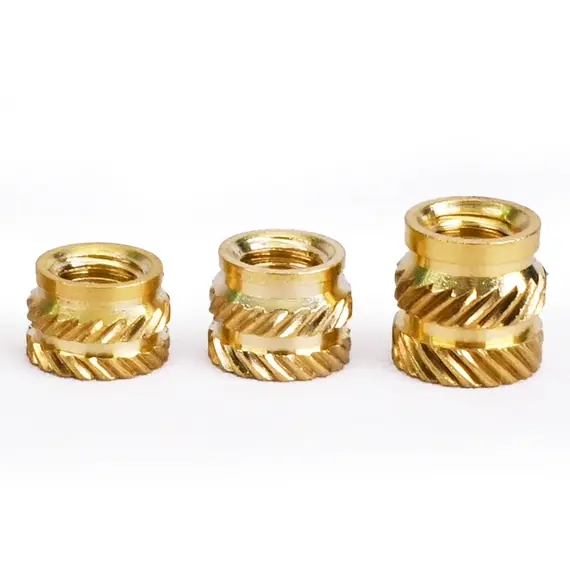 100-250pcs M3 Insert Brass Nut Hot Melt Knurled Thread Heat Embedment Copper Nuts Embed Pressed Fit for 3D Printer Plastic Case
