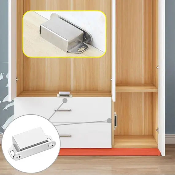 2/8pcs Magnetic Door Suction, Hardware Accessories Closed Door Suction, Used for Kitchen Cabinets, Wardrobes, Shoe Cabinet Doors