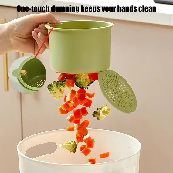 Self Cleaning Kitchen Sink Strainer Basket Press Automatic Dumping Waste Catcher Faucet Hanging Draining Basket Trash Filter
