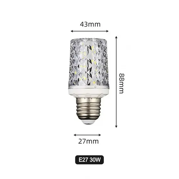 LED Corn Light Bulbs E27 E14 30W 40W AC 220V 240V 5730 SMD LED Crystal Lamp 360 Beam Angle Replace Halogen Chandelier Light