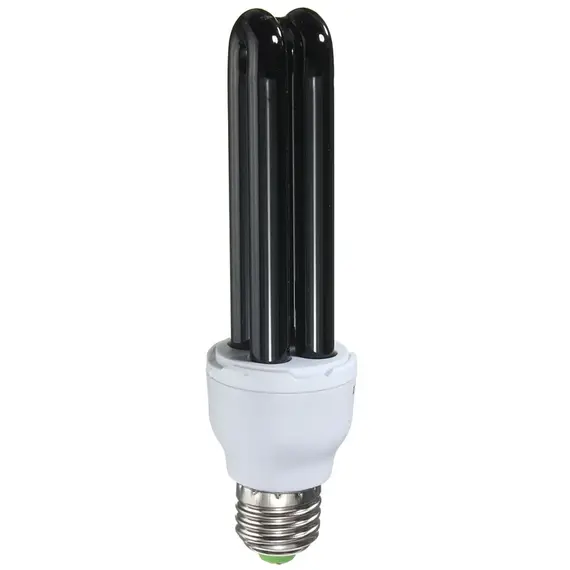 15W 20W 30W 40W E27 UV Light Bulb AC220V  Straight Low Energy Ultraviolet Fluorescent Black Light CFL Violet  Detection Lamp