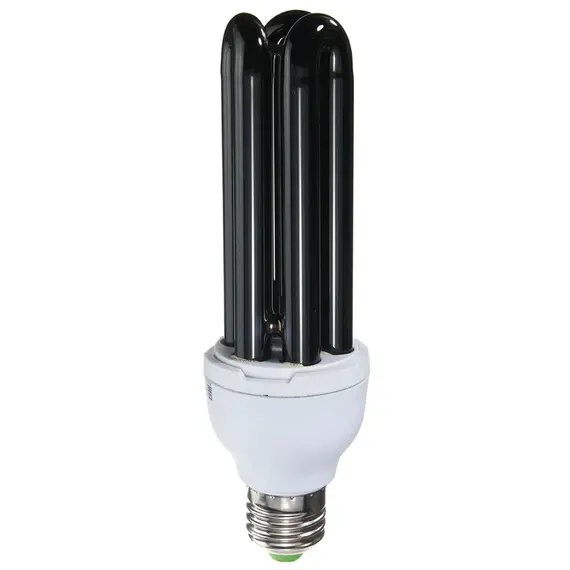 15W 20W 30W 40W E27 UV Light Bulb AC220V  Straight Low Energy Ultraviolet Fluorescent Black Light CFL Violet  Detection Lamp