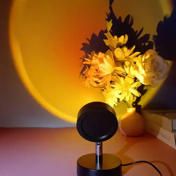 Sunset Atmosphere Lamp, Night Light, Bedside Lamp, Sunset Lamp for Photography, Bedroom Sunset Lamp, Projection of Sunset Lamp