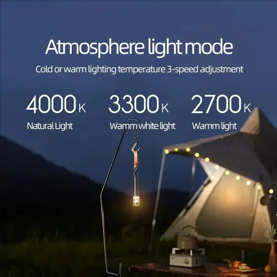 Xiaomi Mijia LED Flashlight Multi Functional Atmosphere Light Rechargeable 3100mAh 1000 Lumen IP65 Emergency Light Outdoor