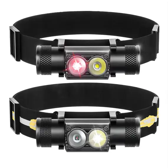 Newest LED Mini Headlamp High Power White Red Headlight 18650 Rechargeable USB Type-C Torch Camping Hunting Flashlight Lamp
