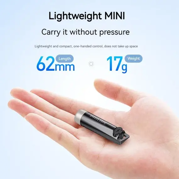 PHILIPS EDC Flashlight LED Rechargeable Lamp Mini EDC Keychain Flashlights Camping Lamp For Hiking Self Defense Torch Light