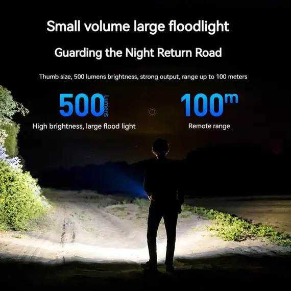 PHILIPS EDC Flashlight LED Rechargeable Lamp Mini EDC Keychain Flashlights Camping Lamp For Hiking Self Defense Torch Light