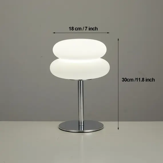 Bedroom Bedside Lamp Creamy Style Table Lamp USB Plug Tri Color Dimming Living Room Study Atmosphere Light