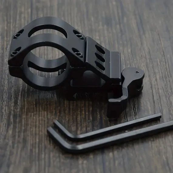 25/30mm Mounts Rapid Release 20mm Rail Install Holder Mounting Bracket Tube Clamp Universal Tactical Flashlight Hunting Light