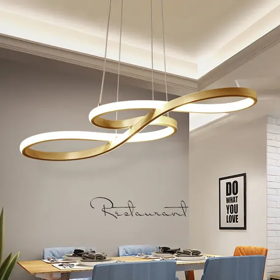 Modern Kitchen Island Pendant Lights Bar Table Dining Room Decor Hanging Lights Remote Dimming Kitchen Led Cord Pendant Lamp