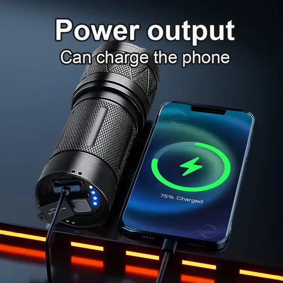 2026 NEW LED Handheld Flashlight Ultra-Bright 780000000LM 15000mAh USB Rechargeable High Strong Power Led Tactical Lantern