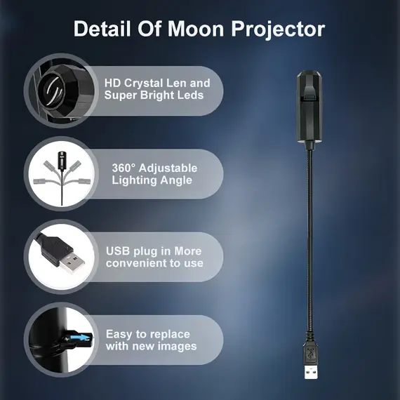 1/3/6/10 Projection Patterns LED Planet Projector Light  Rotates 360 Degrees Earth,Mercury,Mars Saturn for Gift,Room Decoration