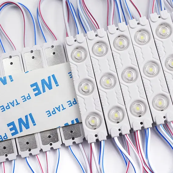 200pcs DC12V 2835 3LED Module Injection Outdoor Waterproof IP67 Strip Light for Shop Signboard Advertisement Sign Letter Decor
