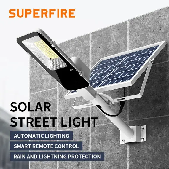 300W/200W/100W High Brightness Outdoor Solar Street Light 6000mAh Waterproof Automatic Dusk to Dawn Garage Garden Street Light