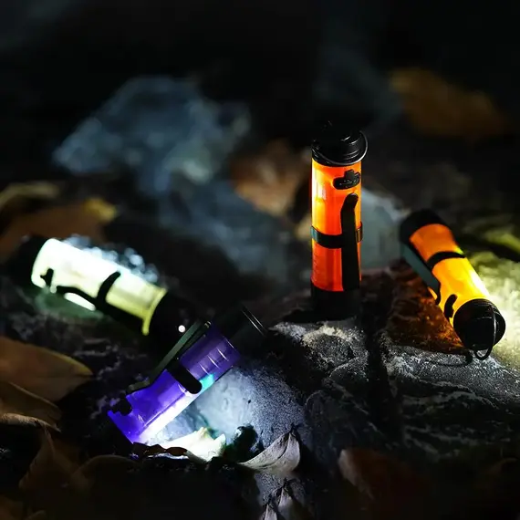 Gopeak Pocket Mini Flashlight Outdoor Key Clip Cap Ambient Led Long Endurance Disaster Relief Emergency 5050 Small Light