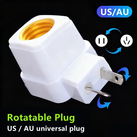 2~1PCS E27 EU/US/AU Plug LED Light Lamp Bulbs Socket Base Holder  Edison Light Bulb Adapter ON/OFF Switch Lighting Accessories