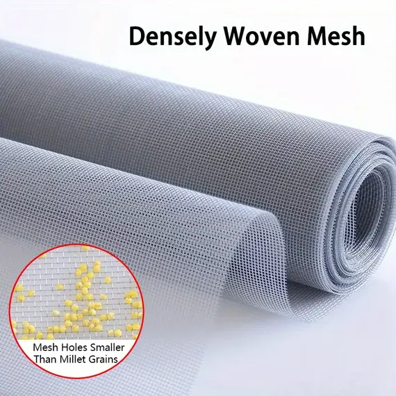 Large Mesh Screen - Mosquito and Insect Protection, Breathable Ventilation, Suitable for Windows, Doors, and Balconies