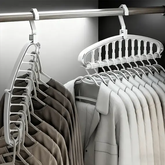 9 Hole Foldable Hanger Wardrobe Space Saving Storage Hanger For Clothes Drying Hangers Storage Organizers Rack Coat Pants Hanger