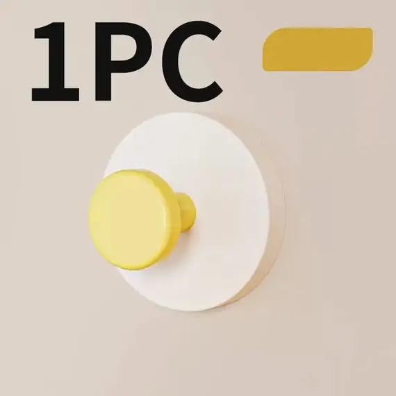 Colorful Strong Suction Cup Hook, No Punching Bathroom Kitchen Hook - Movable, Suitable for Keys, Towels, Bags, Dolls
