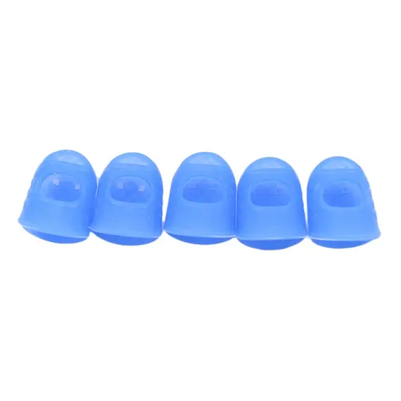 5pcs/Lot Multifunctional Silicone Thimbles Hollowed Out Breathable Protective Finger Sleeve DIY Crafts Sewing Accessories