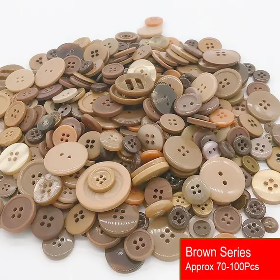 50g/Pack Mix Size Mix color Resin Button 1-3cm Sewing Buttons For Scrapbook Crafts DIY Handmade Sewing Accessories