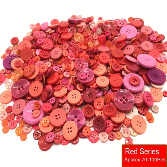 50g/Pack Mix Size Mix color Resin Button 1-3cm Sewing Buttons For Scrapbook Crafts DIY Handmade Sewing Accessories