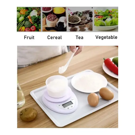 5kg/1g Electronic Scales Portable Digital LED Display Food Balance Measuring Weight Scale Kitchen Baking Scale Kitchen Tools