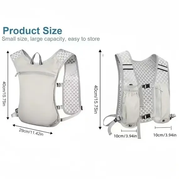 Light Weight Hydration Backpack for Outdoor Sports - Ergonomic Water Holder for Running, Cycling, Walking and Kayaking