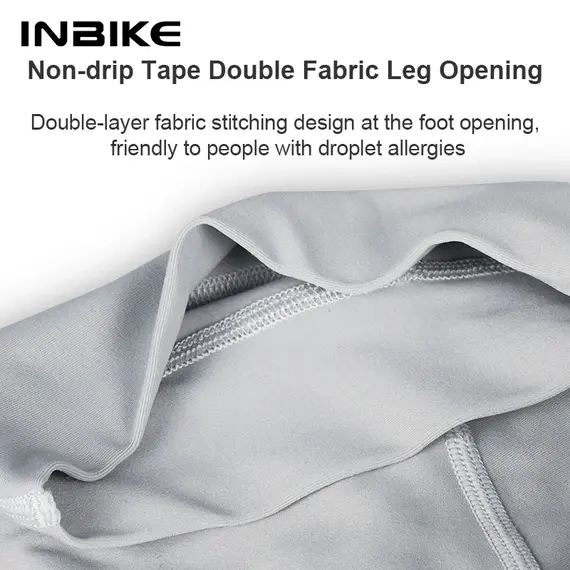 INBIKE 2025 Men's Cycling Bib Shorts High-Waisted Breathable Biking Bicycle Bibs Pants MTB Cycling Clothing Man with Pockets