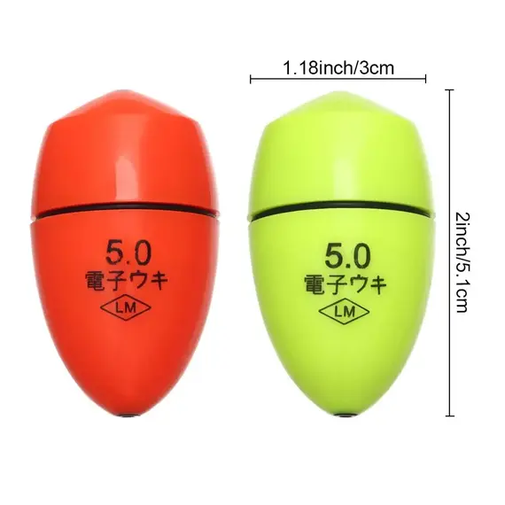 Electronic Floating Wave Rock Fishing with Night Light Float Electronic Night Light Float Fishing Accessories Fishing Gear