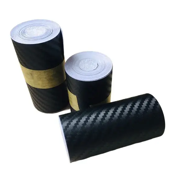 3D Carbon Fiber Bicycle Car Stickers MTB Road Bike Frame Protection Sticker Tapes Auto Door Sill Side Mirror Anti Scratch Tape