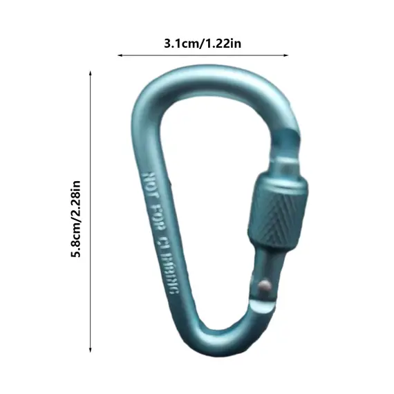 Double Clip Carabiner Outdoor Hook Clip Multi-Use Outdoor S Chain Hooks Portable Backpack Locking Hooks With 360 Degree Swivel