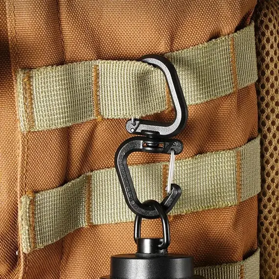 Double Clip Carabiner Outdoor Hook Clip Multi-Use Outdoor S Chain Hooks Portable Backpack Locking Hooks With 360 Degree Swivel
