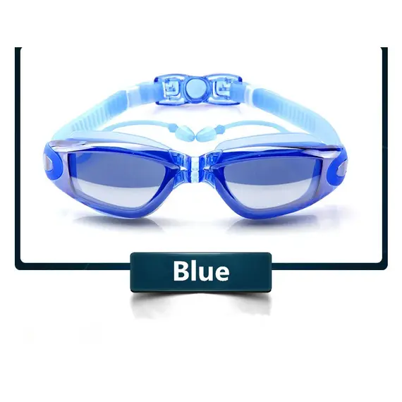 Swimming Goggles Adult Pool Glasses Anti Fog Men Women UV Protection Optical Waterproof Swim Eyewear with Earplugs
