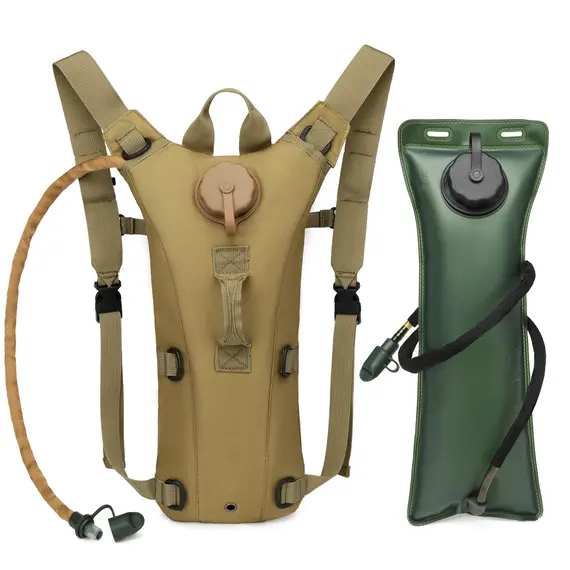 Sport Hydration Pack Backpack Water-proof Nylon Water Bag with 3 Liter Bladder for Hiking Cycling Climbing