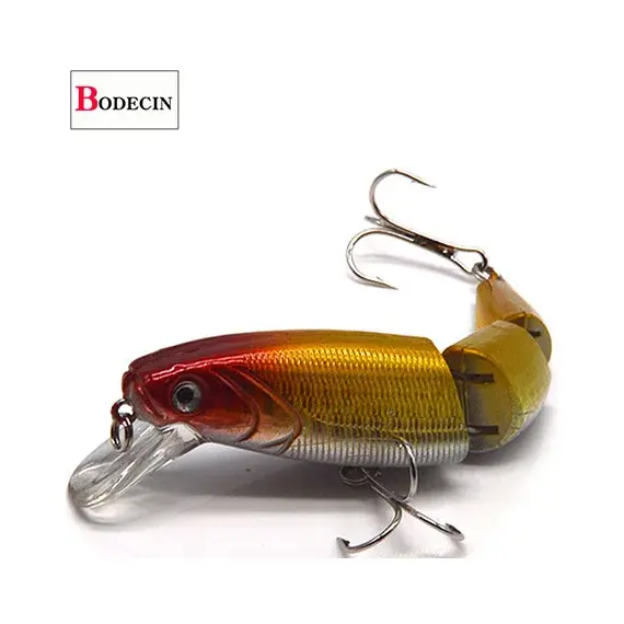 Multi Section Sea Bass Hard Fishing Lures 3D Eyes 1PCS Crankbaits Minnow Swimbait Fake Hard Bait Artificial Wobblers Carp Tackle