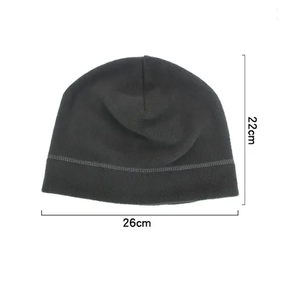 Winter Fleece Beanie Cycling Men Women Elastic Hiking Soft Thermal Commuting Ski Helmet Liner Hat Windproof Camping Cap Outdoor
