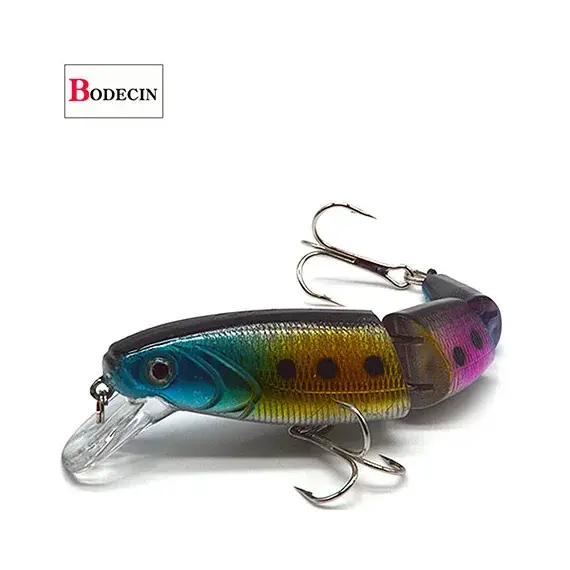 Multi Section Sea Bass Hard Fishing Lures 3D Eyes 1PCS Crankbaits Minnow Swimbait Fake Hard Bait Artificial Wobblers Carp Tackle
