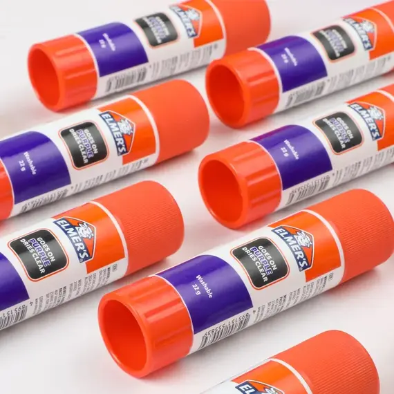 Elmer's Transparent Solid Glue Stick Color-changing Glue, Washable, Suitable for Handcraft DIY, Cosplay,Eyebrow Shaping