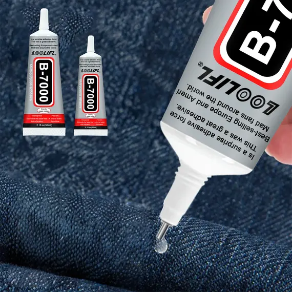 Loolifl, Quick-Drying Fabric Glue, Universal Fabric Repair Glue, Multi-Functional Clothing and Textile Sewing Adhesive, Waterproof Agent