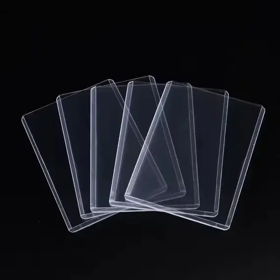 35PT Top Cover Loader Clear Protective Trading Card Holder Hard Plastic Card Sleeves Holder for Baseball Card Sports Cards