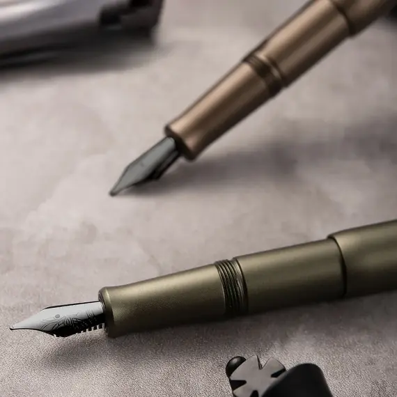 Hongdian M2 Fountain Pen Mini Black Forest Metaverse Design EF F Nib School Office Supplies Writing Stationery High Quality Gift