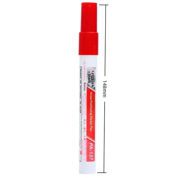 #2*Screw Positioning Marker Pen Waterproof Quick Drying Permanent Marking Pen For Motorcycle Car Mechanical Maintenance Assembly