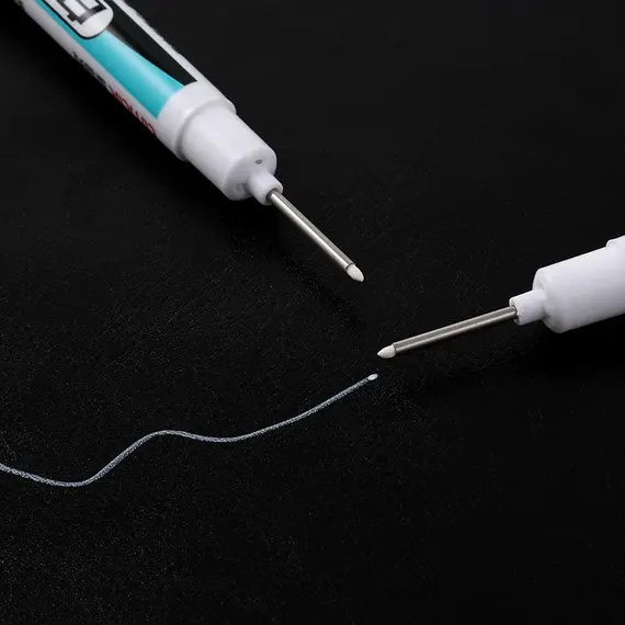 White Marker Oily Fine Tip Courier Waterproof Non-Fading Advertising Greeting Card Tire Glass Highlighter Pen Can Not Be Erased